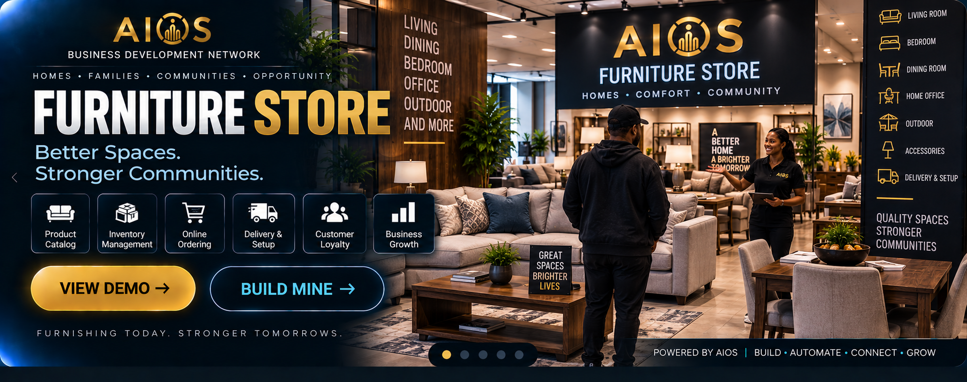 Furniture store business demonstration